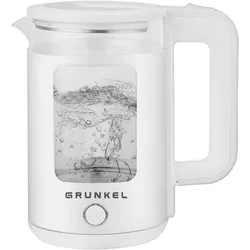 Grunkel HV-18CWPBL, Wasserkocher, Weiss, Transparent