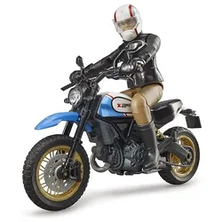 BRUDER - Scrambler Ducati Desert Sled mit Fahrer 63051 - schwarz