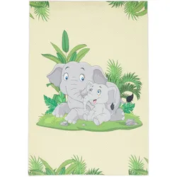 Pergamon, Kinderteppich, Luxus Super Soft Kinder Fellteppich Plush Kids Elefant (230 x 160 cm)