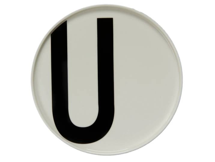 Design Letters Assiette Design Letters U