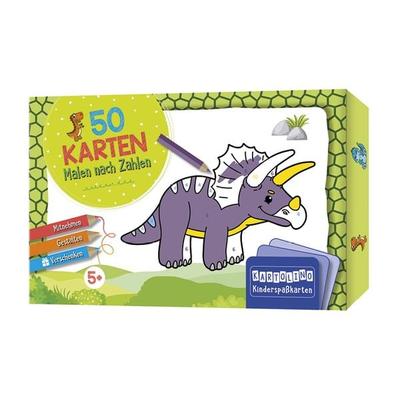 50 Karten Malen nach Zahlen - Dinosaurier, Sonstige von , Circon Verlag GmbH, 978-3-8174-4671-1