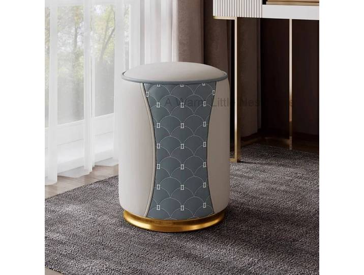 Tabouret de maquillage sous le bureau, style nordique moderne et unique, tabouret rond pour la beauté, tabouret de banquet, vente en gros, tabourets décoratifs, mobilier