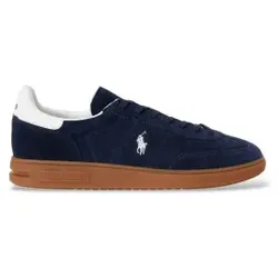 Polo Ralph Lauren für Herren. 809978008001 Marinefarbene Bedford-Wildlederpantoffeln (45), Wohnung, Schnürsenkel, Lässig