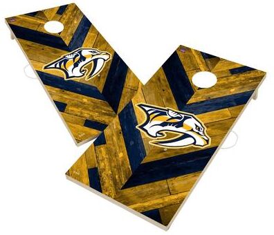 Skip's Garage Nashville Predators NHL Cornhole Board Set