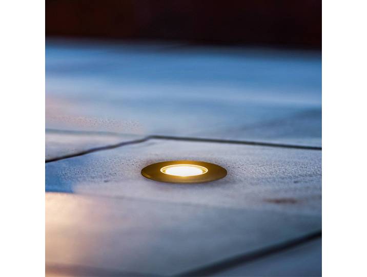 BRUMBERG Hybride Flat LED-Bodeneinbauleuchte, 11cm, alu / grau / zink, Edelstahl, Modern