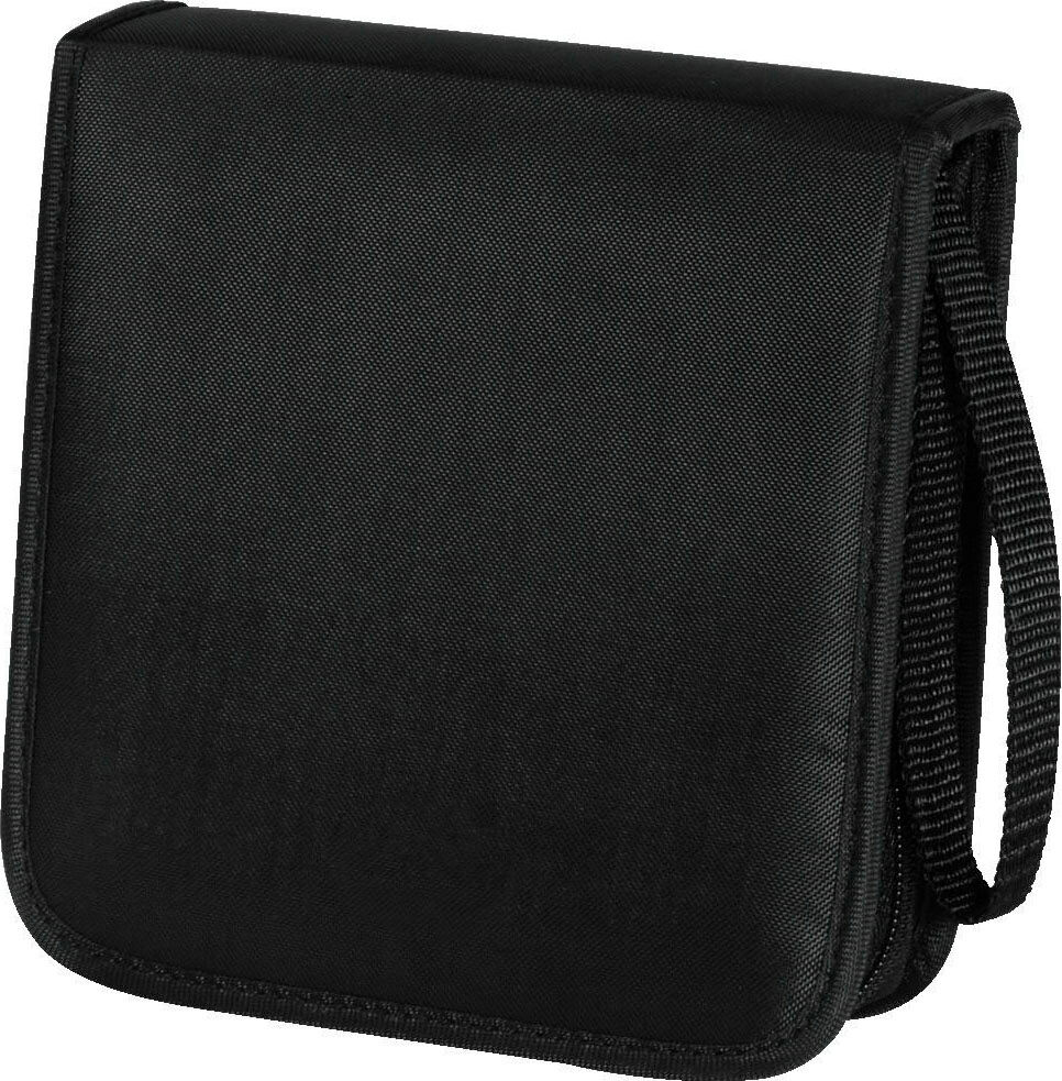 Hama DVD-Hülle "CD-/DVD-/Blu-ray Tasche, Schwarz, für max. 20 Discs", schwarz, CD, Hüllen, DVD-Hülle