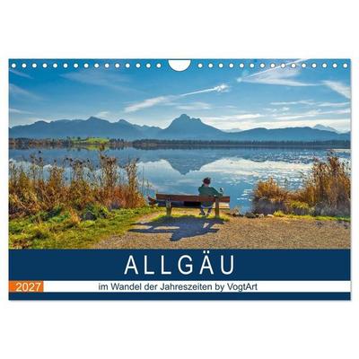 ALLGÄU, im Wandel der Jahreszeiten. (Wandkalender 2027 DIN A4 quer), CALVENDO Monatskalender