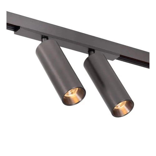 Lucide Premium Linial Bixx 1-fase Railspot LED - Mat Zwart/Chroom