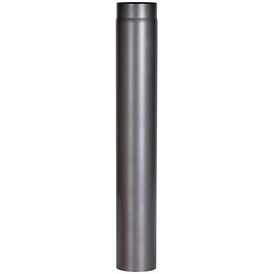 Ofenrohr FIREFIX, grau, B:15,4cm H:100cm L:15,4cm, Stahlblech, Rohre, 1000 mm lang