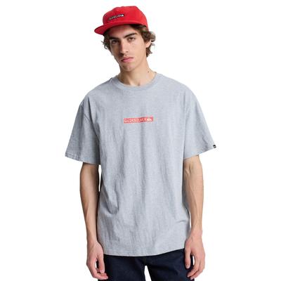 T-Shirt QUIKSILVER "Dna Clicker", Herren, Gr. M, light grau heather, Obermaterial: 100% Baumwolle., Shirts T-Shirt