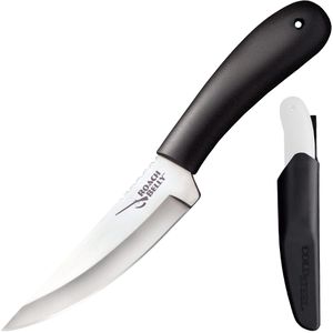Cold-Steel Jagdmesser Roach Belly, schwarz, mit Köcherscheide, Klinge feststehend
