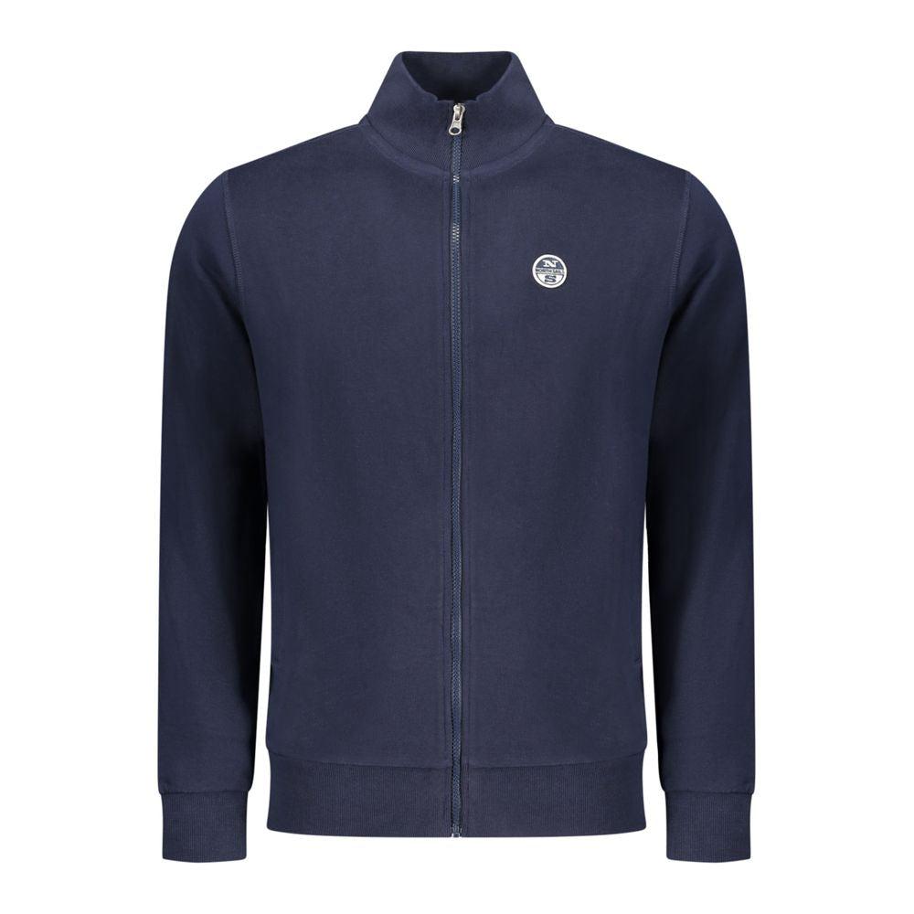 North Sails Blauwe Katoenen Mannen Sweatshirt