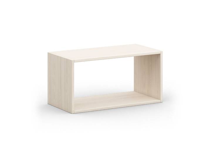 Naturwohnen Regalwürfel aus Massivholz Naturweiß 40x80x40 cm Regalwürfel - System Laura mit bioola® colour veredelt 100% Bio & Vegan