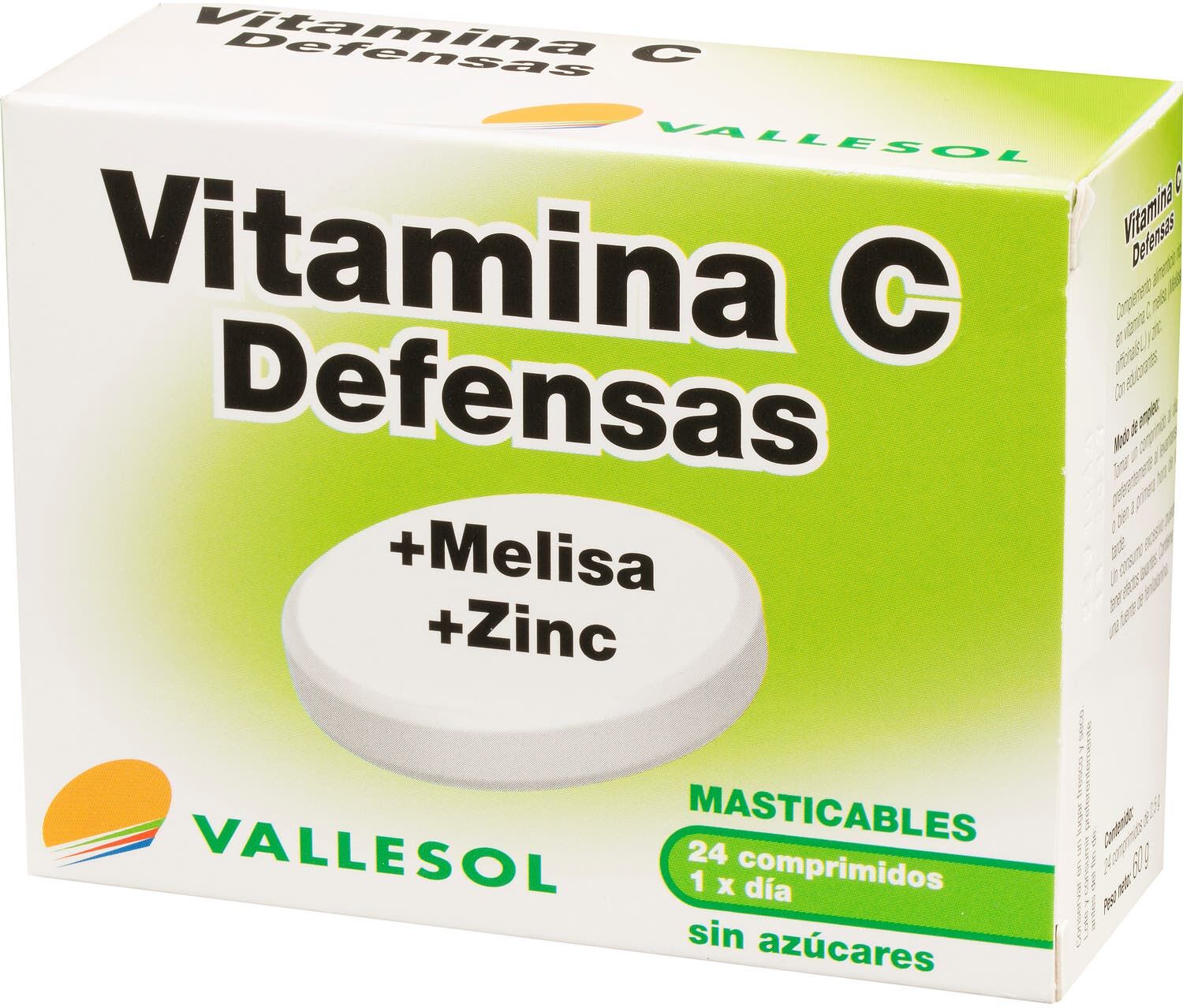 Vallesol vitamina C + melisa + zinc 24 comp
