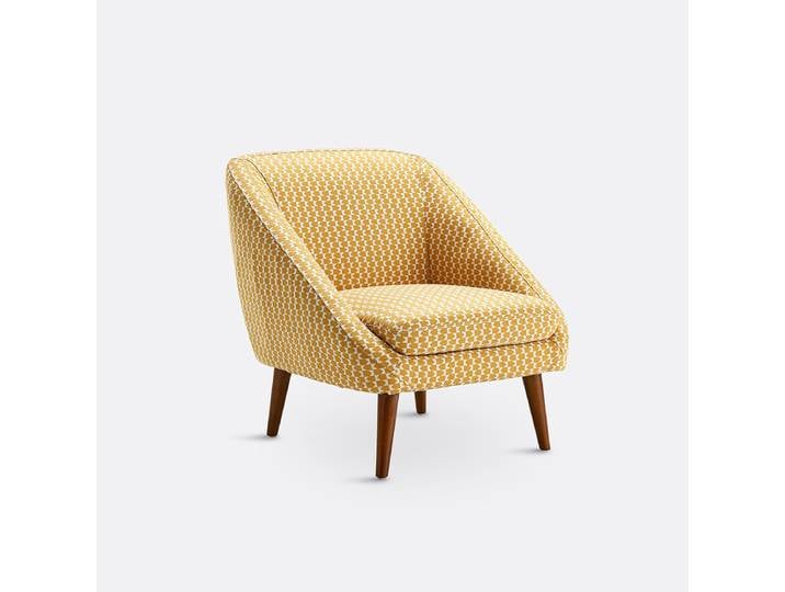 LA REDOUTE Fauteuil polyester, Séméon 1 Place Jaune,Blanc