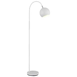 Stehlampe Standleuchte Deckenfluter Schlafzimmerleuchte 1 flammig verstellbar weiß , Metall, 1x E27 Fassung, LxBxH 46x25x150 cm