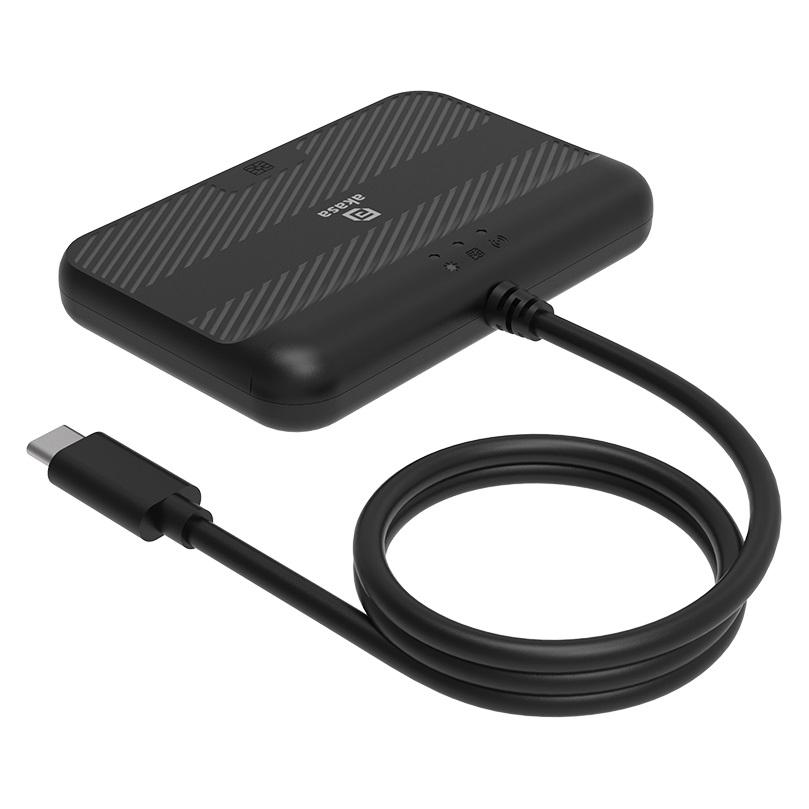 Akasa externí čtečka Smart karet a NFC ID (USB-C) (AK-CR-15BK)