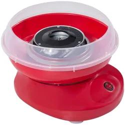 ZUCKERWATTEMASCHINE Edelstahl-und-PP Rot