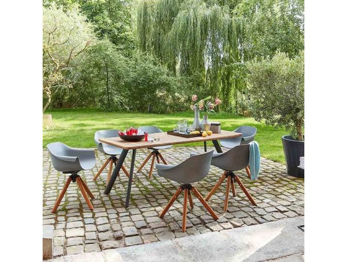 Musterring Stockholm Gartenmöbel-Set L (6 Plätze) Tisch 200x95cm