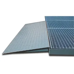 Auffahrrampe aus Stahl für Bodenelemente classic-line, verzinkt, 450x1120