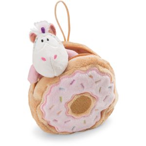 NICI Kuscheltier Theodor & Friends 61915, Einhorn Sweety Rainbow in Donut mit Loop, ab 3 Jahre, 10 cm