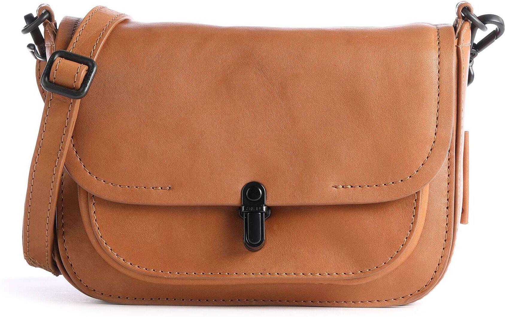 Aunts & Uncles Grandma's Luxury Club Mrs. Waffle Umhängetasche aus Leder, braun