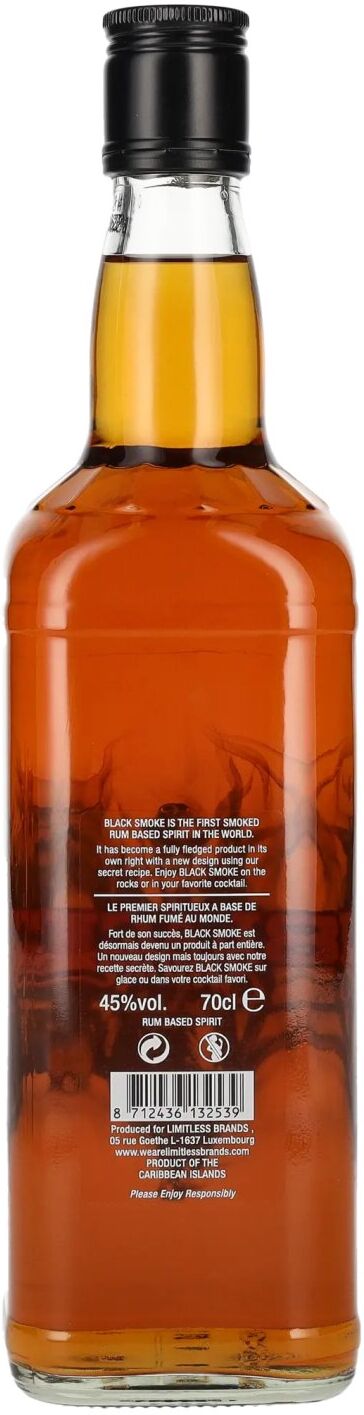 BLACK Smoke Rum Based Spirit 45% Vol. 0,7l