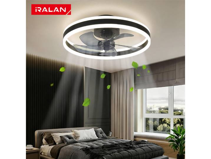 Ventilateur de plafond LED silencieux avec télécommande, ventilateur de plafond moderne, éclairage à intensité variable, chambre à coucher, bureau, salle à manger