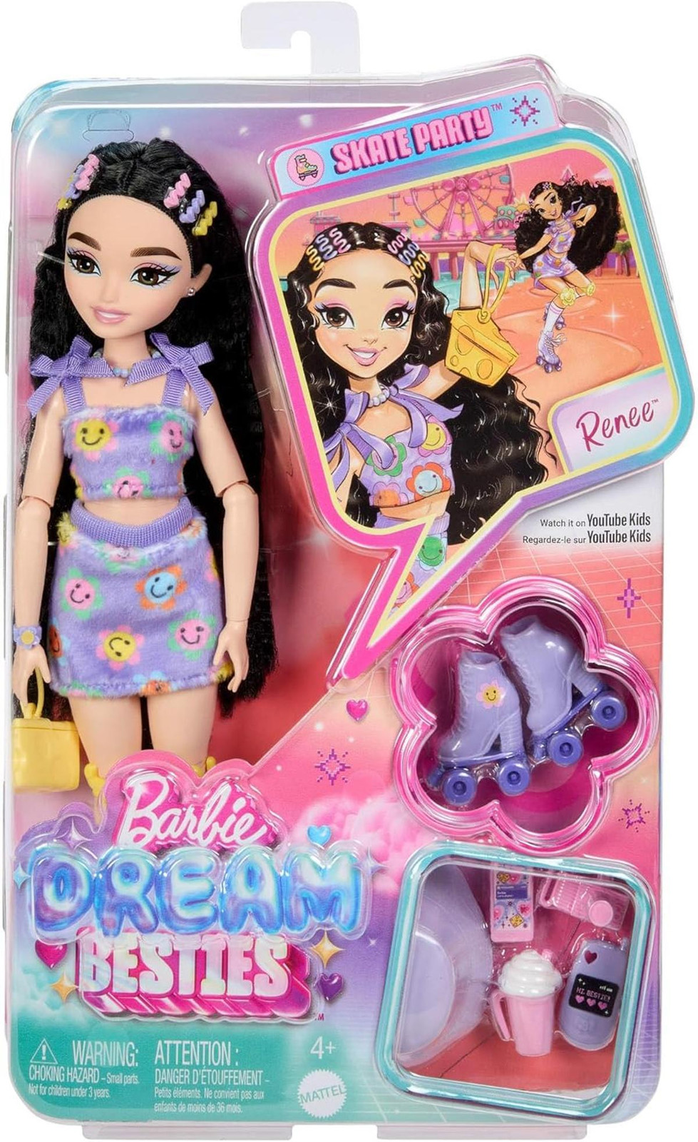 Mattel Barbie Dream Besties Renee Feest op Rolstoel met Accessoires