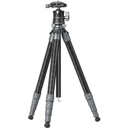 SmallRig 6598 Ultraleichtes Carbon-Stativ für die Reisefotografie (Carbon), Stativ, Schwarz