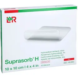 Suprasorb H Hydrokoll. Verband dünn 10x10 cm Kohlpharma