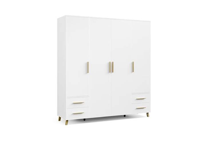 Rauch Möbel Shinjo, Kleiderschrank, Farbe Weiß, Breite 187 cm