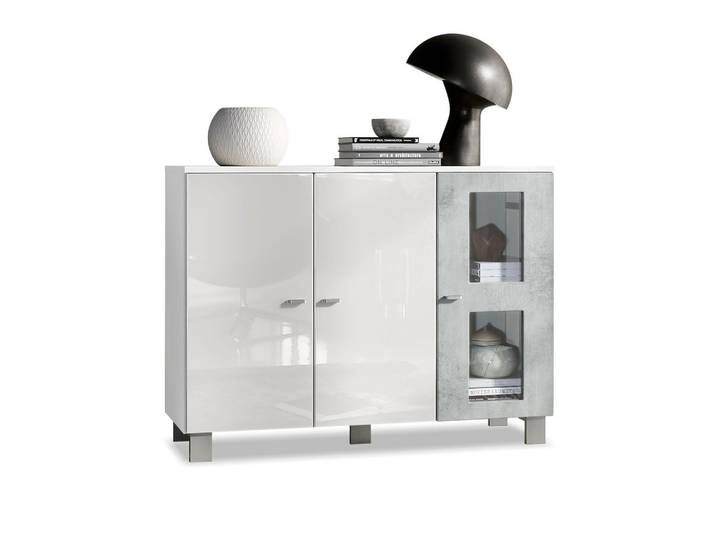 SIDEBOARD Denjo Tür in Beton Oxid Optik