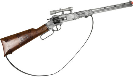Spielzeuggewehr, transparent/braun, 65 cm