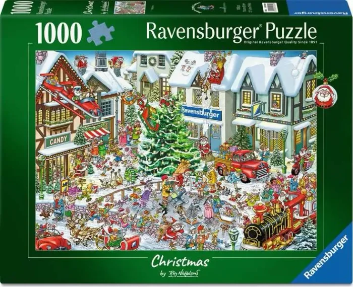 Ravensburger Puzzle Ray Nicholson: Wimmelbild Weihnachten (1000 Teile)