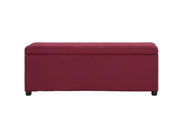 SOLOM@Banc avec compartiment de rangement Banquette de salon - banc de stockage 116cm Bordeaux Polyester Sep86449
