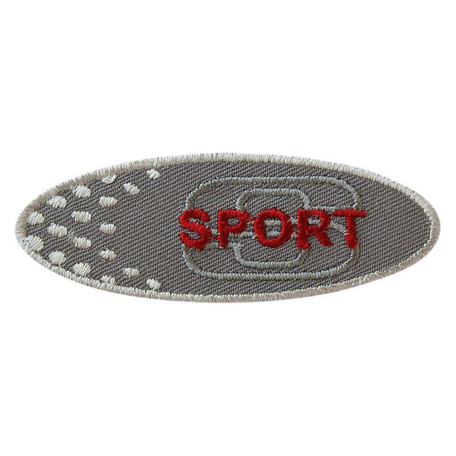 Mono Quick Applikationen - Teens and Jeans - aufbügelbar Sport ca. 2,0x7,0 cn farbig (7 x 2 cm) (04427)