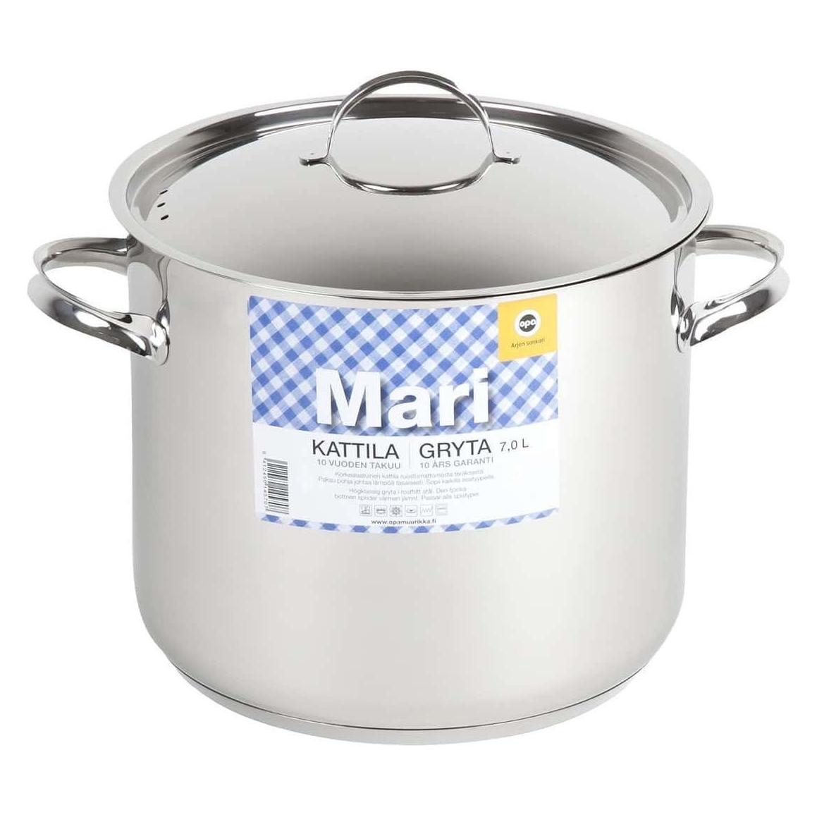 OPA Mari Pot, 7 L (Kochtopf, Edelstahl) (53093936)