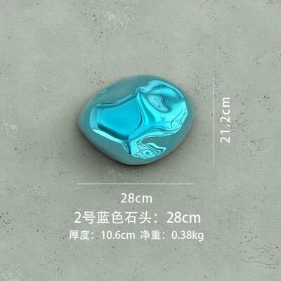 Inspired Finds Abstract Simulated Stone Wall Hanging Pendant Modern Home Decor blue11.10in