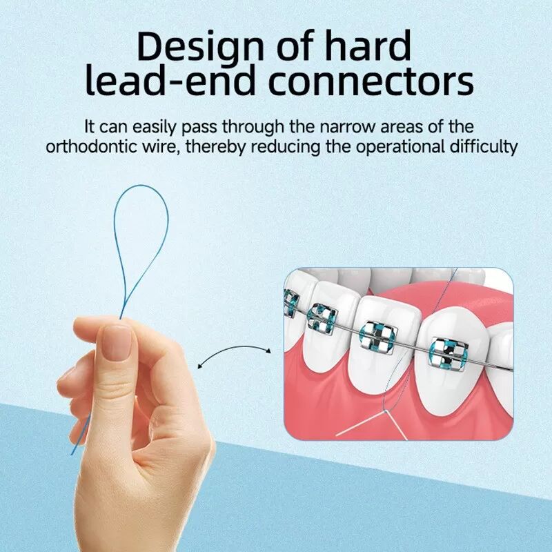 INF 35 Passe-fils Dentaires Orthodontiques en Boîte - Nettoyage des Dents avec Appareil
