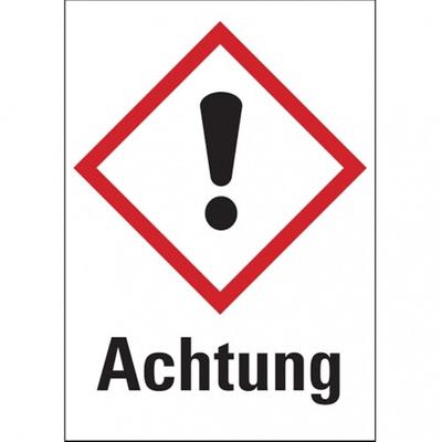 König Werbeanlagen Dreifke® Gefahrstoffetiketten - Ausrufezeichensymbol (GHS07) - 20x29 mm Folie selbstklebend