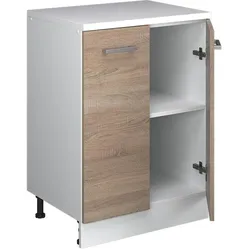 Vicco, Kommode + Sideboard, Kommode unter Schräge Rion, Sonoma, 60 x 81.6 cm ohne Schräge mit 2 Türen (60 x 46 x 81.60 cm)