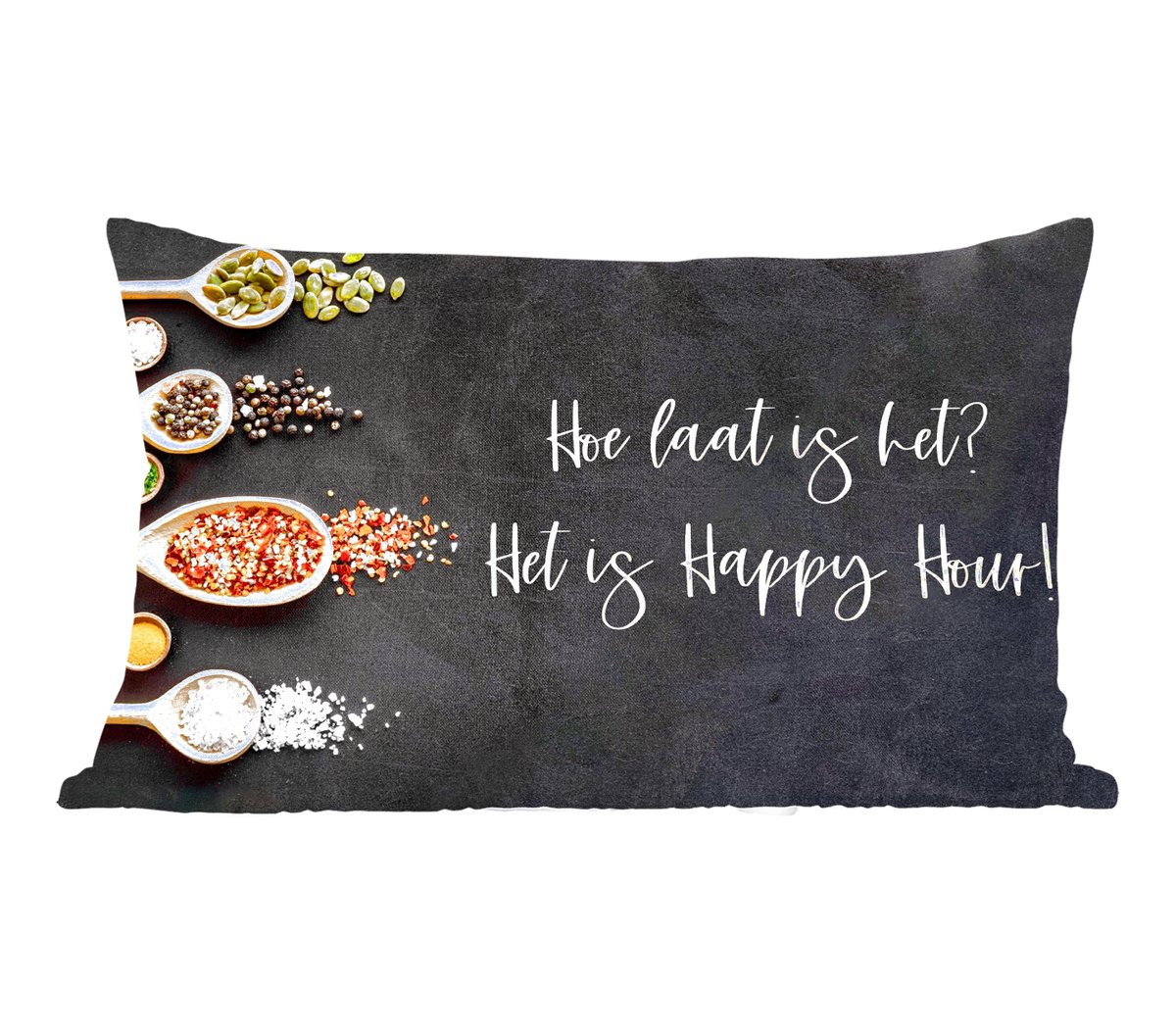 PillowMonkey Sierkussen Hoe laat is het? Het is Happy Hour! B/D: 50 x 30 cm