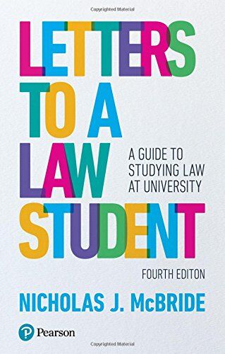 Mcbride, Nicholas J. - Letters to a Law Student: A guide to studying law at university - Preis vom 09.10.2026 07:28:09 h