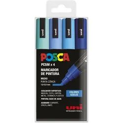 Posca, Marker, Marker-Set PC-5M Blau Bunt