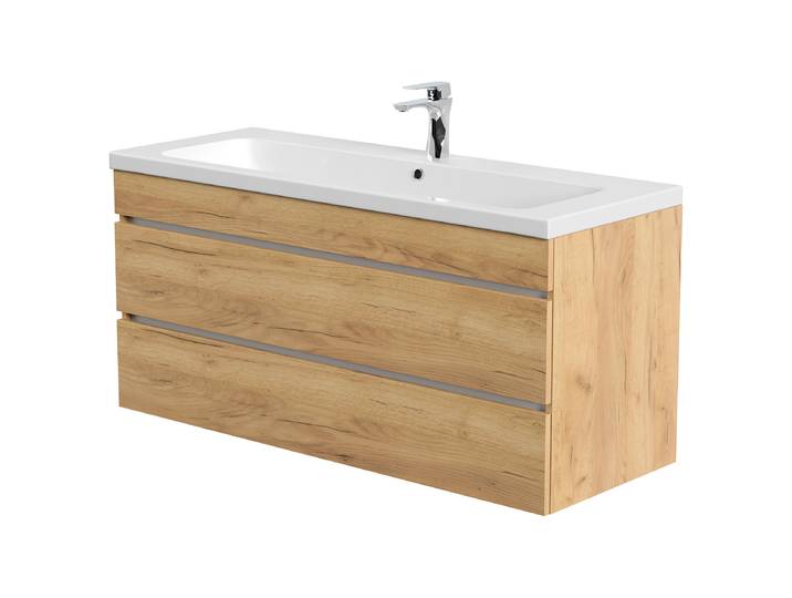 Meuble vasque Fellini 120cm Bois/Imitation chêne