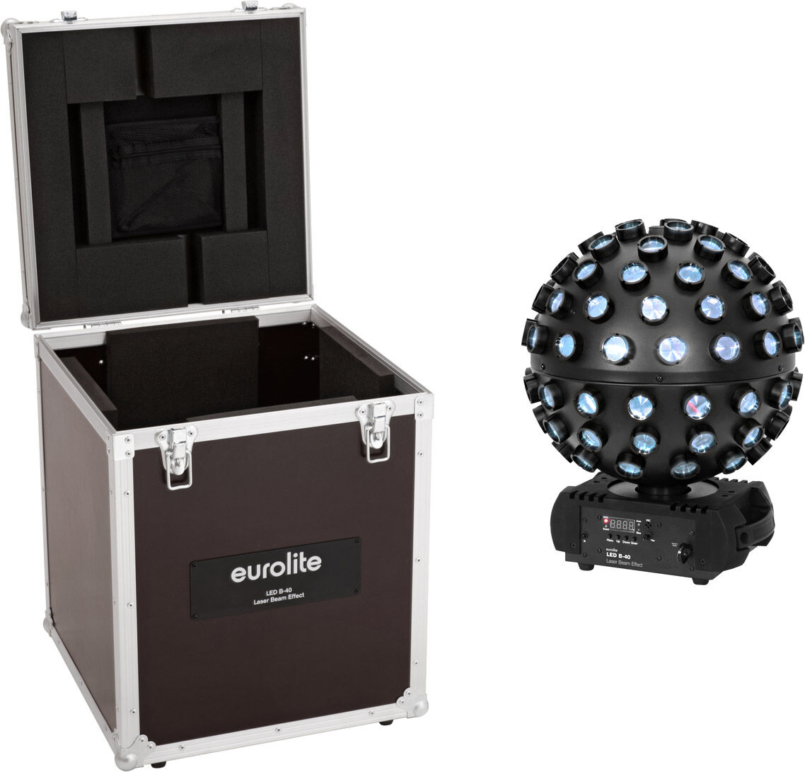 EuroLite Set Led B-40 Laser Strahleneffekt + Case