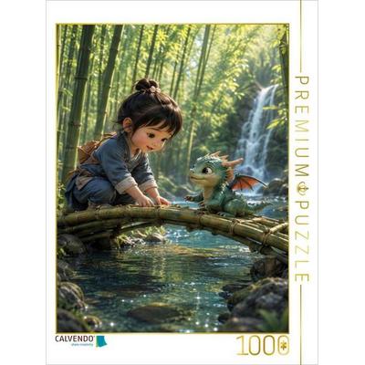 CALVENDO Puzzle Die kleine Bambusbrücke | 1000 Teile Lege-Größe 64x48cm Foto-Puzzle für glückliche Stunden