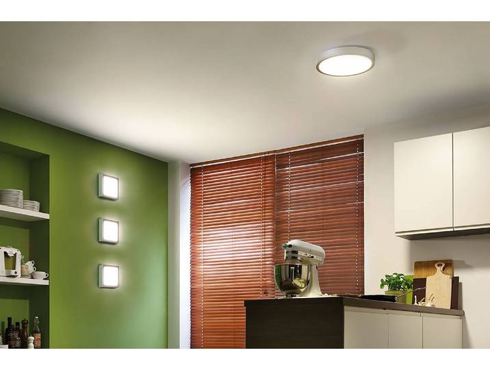 Plafonnier Lunar 30 x 3cm Gris/Chrome Aluminium chromé LED Module LED