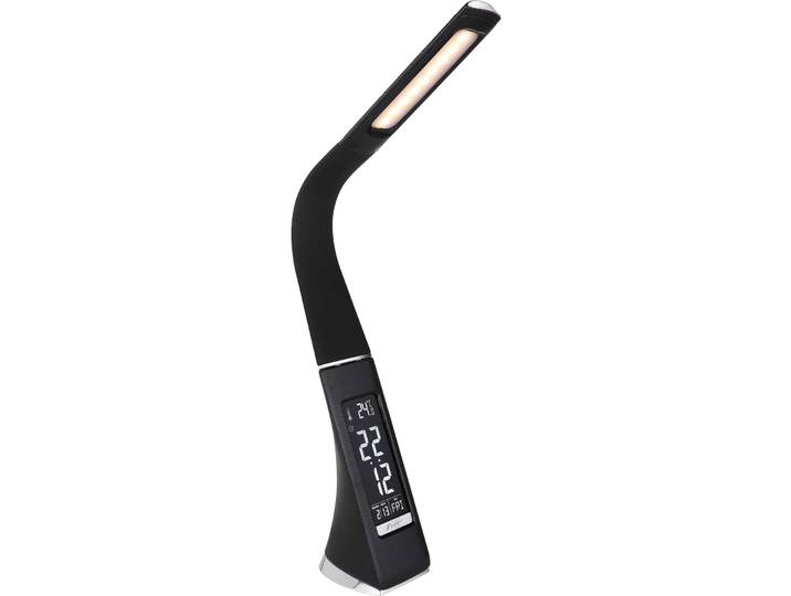 Bürolampe Maurin Schwarz Kunststoff/Metall H 49.5 cm - LED - Lichtfarbe: Warmweiss - Tageslichtweiss
